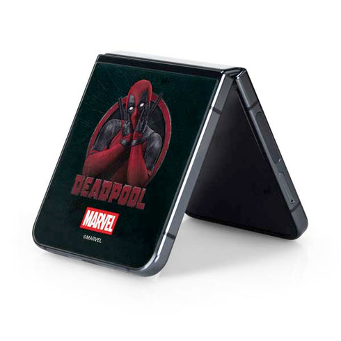 Marvel Deadpool Legacy Surprised Deadpool Galaxy Z Flip5 5G Skin